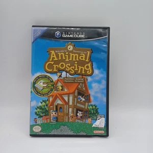 SELTENER französisch kanadischer Animal Crossing Gamecube MIT Speicherkarte und Handbuch - Bild 1 von 3