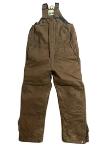 Blue Mountain Outdoor Insulated Overalls Brown Youth Boys Medium - Picture 1 of 11