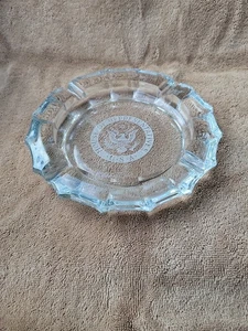 Vintage HOUSE OF REPRESENTATIVES Seal USA Glass Cigarette Cigar Ash Tray Eagle - Picture 1 of 10