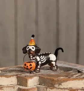 Bethany Lowe Skeleton Pup Costume Dog Halloween Figure TD4142 - Picture 1 of 2