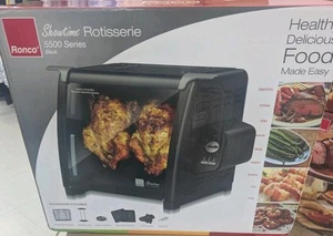 RONCO Showtime Rotisserie And BBQ Oven 5500 In Black Removable Dishwasher Safe - Picture 1 of 4