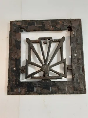 Registro de calor Atq Symonds piso quadrado ferro fundido amortecedor ajuste 9,5" X 9,5" (10) - Imagem 1 de 4