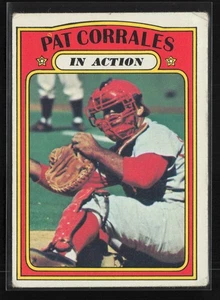 1972 Topps #706 Pat Corrales In Action Cincinnati Red LOW GRADE - Picture 1 of 2