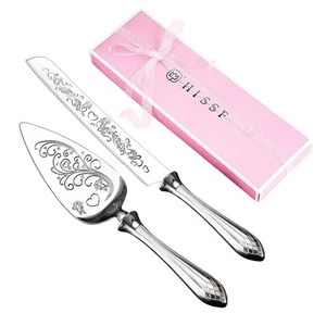 Cake Knife and Server Set,18/10 Stainless Steel Cake Pie Pastry Servers, Swee... - Picture 1 of 6