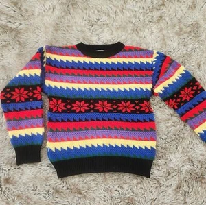 Christopher Rand Vintage Knit Children's Christmas Sweater Size L(7) - Picture 1 of 10