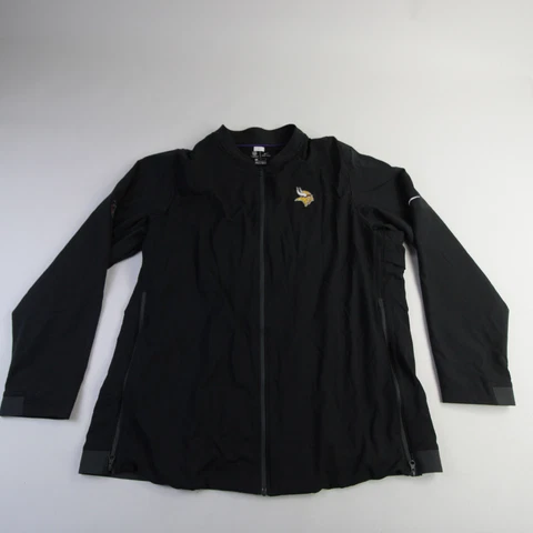 Minnesota Vikings Nike NFL On Field Apparel Dri-Fit Jacket Men's Black Used Cover