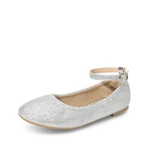 Girls Dress Shoes Girl's Ballerina Flat Ankle Strap Ballet Flats for Toddler/... - Picture 1 of 6