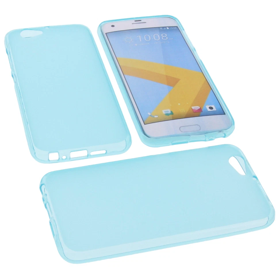 Custodia per HTC One A9s Custodia Cellulare TPU Gomma Custodia Blu - Immagine 1 di 4