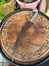 Old Hand Forged Metal Lion Handle Iron Blade Knife Antique Dagger  Khanjar
