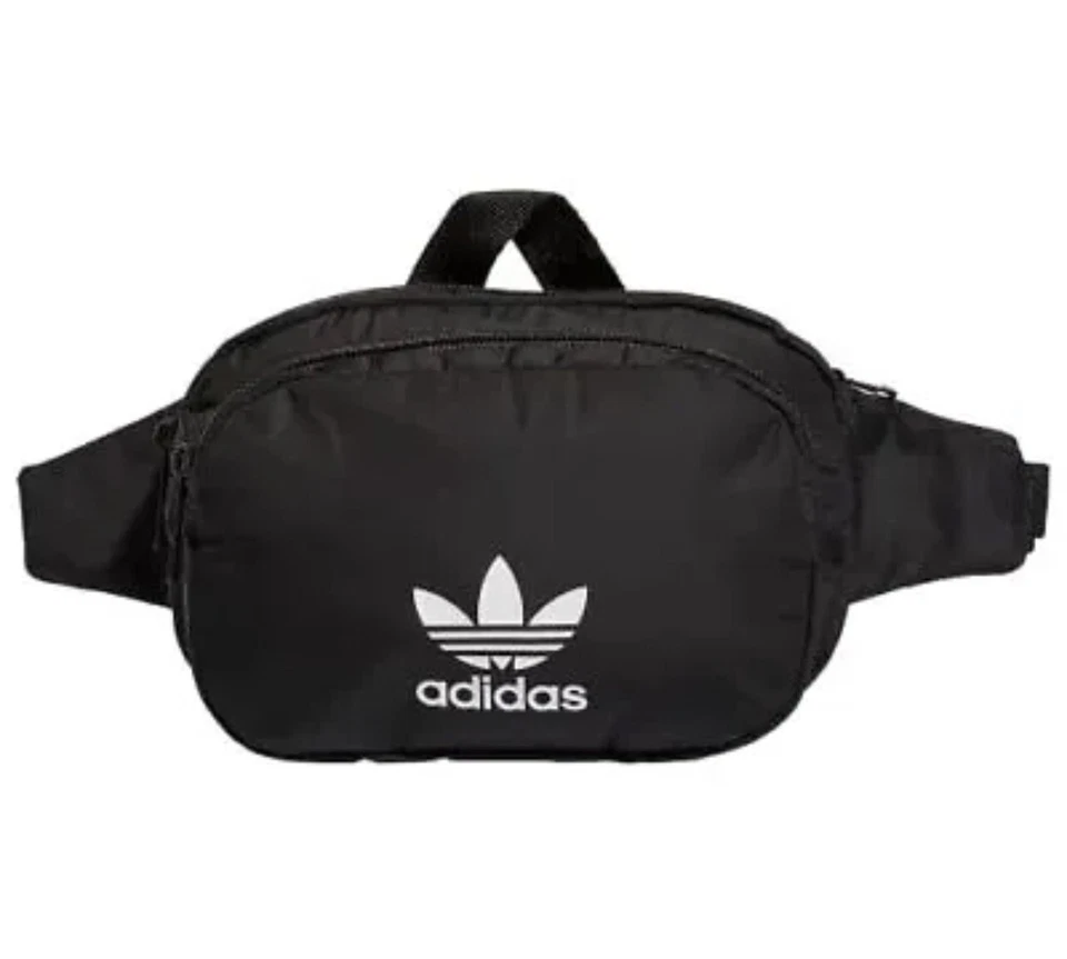 Adidas Originals Black Logo Sport Waist Festival Outdoor FannyPack Crossbody Bag