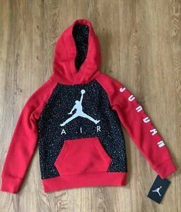 Boy's size 5 Joradn black and red hoodie sweatshirt - Picture 1 of 3