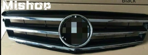 NEW Front Black Grill Grille For Mercedes-Benz W204 C-Class C300 C43 2007-2014 - Imagen 1 de 5