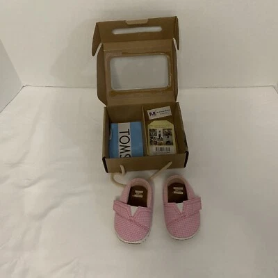 NIB TOMS Kids Crib  Alpargata Infant/Toddler size 2 ADORABLE! - Image 1 of 4