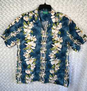 Vintage Hawaiian Shirt Mens Jade Fashions 2XL Hawaii Travel Tropical Tiki