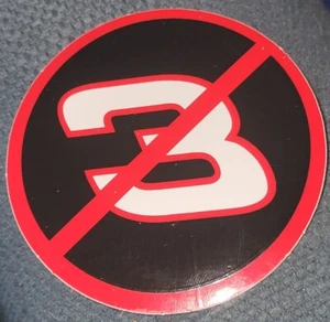 NASCAR #3 MIT EINER LINIE DURCH SIE RUNDER AUFKLEBER 3" NEU - Bild 1 von 1