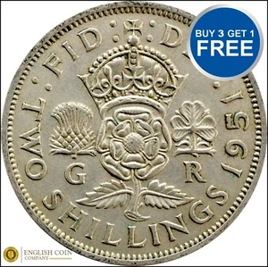 1937 -1951 George VI Silver Florins / Two Shillings Choice of Date - Picture 1 of 3