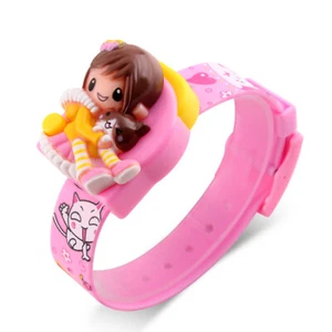 Kids Girls Children Creative Girls Watch Digital Sports Wrist Watches With Toy - Picture 1 of 1