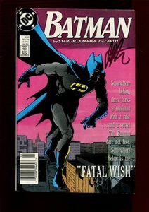 BATMAN 430 NEWSTAND EDITION(7.0)(FN/VF)AUTO/ JIM STARLIN W/COA(b029) - Picture 1 of 1
