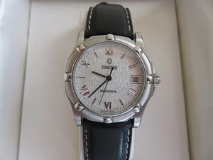 Concord Saratoga SL Stainless Steel Quartz Watch Leather Strap 1998 - Picture 1 of 10