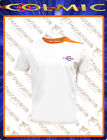 Camiseta Colmic Manga Corta Blanco-Naranja S TG