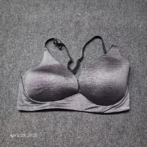 Adore Me Bra Women Size 36 D Gray Silver Racerback Wireless - Picture 1 of 3