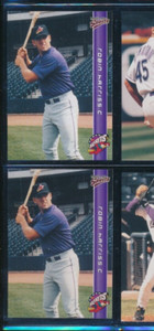 Lot (2) 1999 Multi-Ad #29 Robin Harriss Akron Aeros Player Lot (GD74) SWSW6