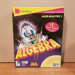 Alge-Blaster 3 - Algebra PC Windows Mac by Davidson 💥FACTORY SEALED💥