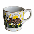 AM Wild Cats Ceramic Coffee Mug ‘17 Metallic Gold And Silver Tigers Gold Gilding