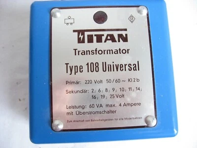 MB122* TITAN Trafo Typ 108 Universal Transformator 220V 60VA - Bild 1 von 3