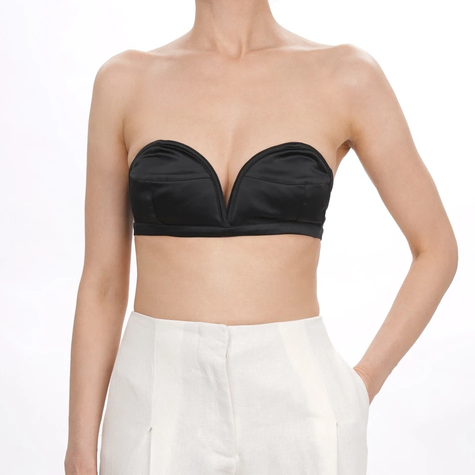 DOLCE & GABBANA Bustier Top Bra Black IT 40 US 4 XS S - Image 1 of 4