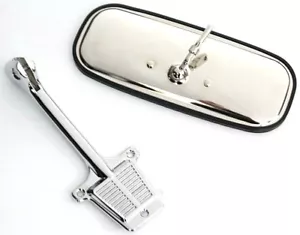 60-71 Chevy/GMC C10 Truck Interior Chrome Rear View Mirror & Bracket - Picture 1 of 11