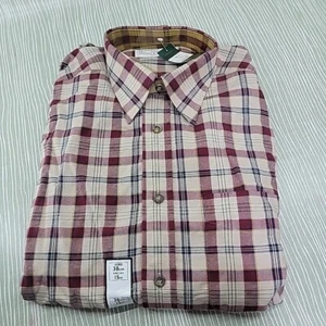 Camisa De Colección St Michael Cuadros Rojo Azul Manga Larga Talla 38cm Cuello 15 pulgadas - Imagen 1 de 4