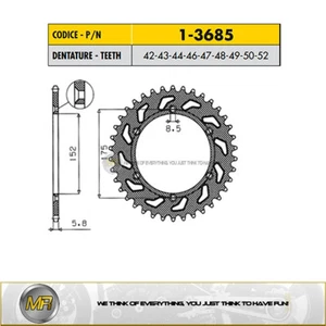 FOR YAMAHA TT 600 1980 TO 2002 STEEL SPROCKET DIVIDER 520s WITH 48 TOOTH - Picture 1 of 1