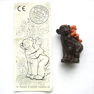 Ü Ei Tier-Figur Schimpansenmama mit Kind 1998 mit Beipackzettel 627429 - Bild 1 von 2