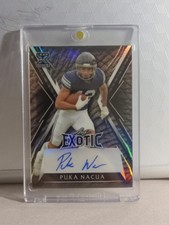 2023 Leaf Exotic Elephant Prismatic Puka Nacua Auto RC /10  Rams Rookie #BA-PN1