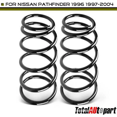 2 件线圈弹簧适用于日产 Pathfinder 1996 1997 1998 - 2004 3.3L 3.5L 4WD 前部 — 第 1/4 张图片