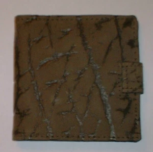 MINI WALLET   brown-- unisex.  fine leather (elefant) - Bild 1 von 3