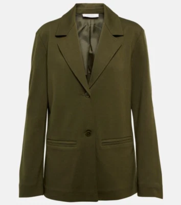 NEW Max Mara Leisure Cluny Jersey Blazer in Green Size M #SJ219 - Image 1 of 4