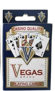 Vegas Brand Paper Poker Playing Cards-Patriot Playing Card Company-One BlueDeck  - Picture 1 of 1