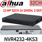 Dahua NVR4232-4KS3 32CH NVR 12MP 2HDDs SMD+ H.265  Lite Network Video Recorder