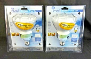 GE 66668 REVEAL DIMMABLE COMPACT FLUORESCENT LIGHT, 26 WATT 2 Pack - Picture 1 of 2