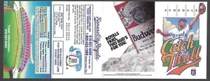 Kansas City Royals 1990 Budweiser temporada regular calendario de bolsillo casi nuevo - Imagen 1 de 1