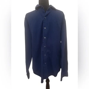 Robert Graham dunkelblaues Freizeithemd mit Knopfleiste - Bild 1 von 4