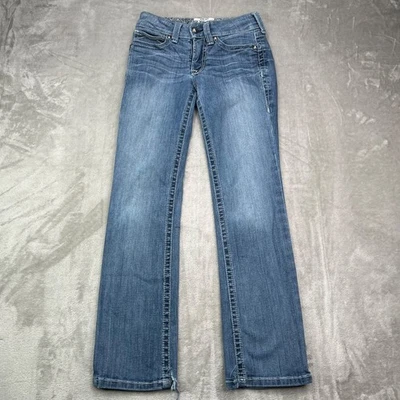 Pantalones de mezclilla Ariat Real para mujer 26S azul pierna recta Western Rodeo tiro bajo Foto 1 de 4