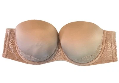 Torrid Nude Lightly Lined Underwire Strapless Bra - Women’s Size 40D - Image 1 of 4