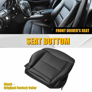 For Mercedes 2010-2014 Benz E Class E350 E550 Driver Seat Bottom Cover Black - Picture 1 of 14