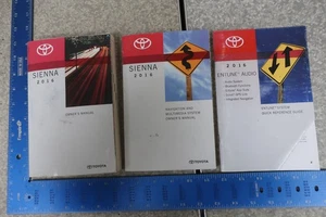 Toyota Sienna Owner's Manual 2016 Navigation Set Book 16 Free Shipping OM923 - Picture 1 of 2