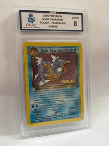 TOPPS PSA MGC 2000 POKEMON DARK GYARADOS ROCKET - PRELANZAMIENTO GRADO 8 - Imagen 1 de 2
