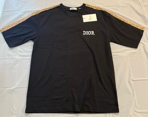 Men's DIOR T Shirt Knitted Slim Black - XL - Picture 1 of 3