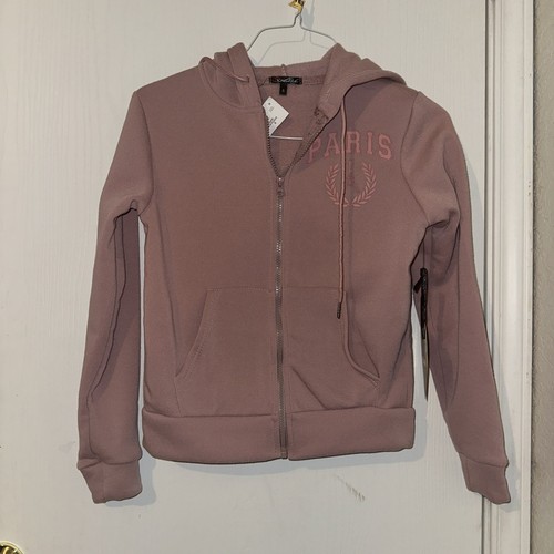VETEMENTS Splash Jacket Felpa con Cappuccio Rosa Junior Taglia S